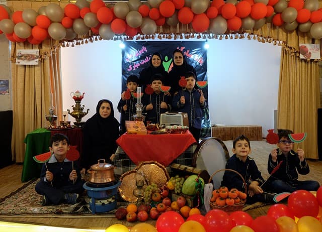 عکس های یلدایی دانش آموزان  سیمای فرهنگ 