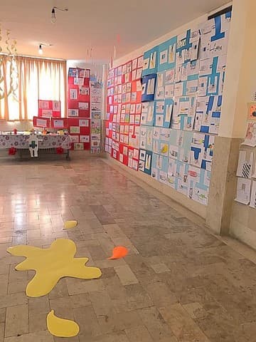 نمایشگاه هنری دانش آموزان مقطع ابتدایی سیمای فرهنگ